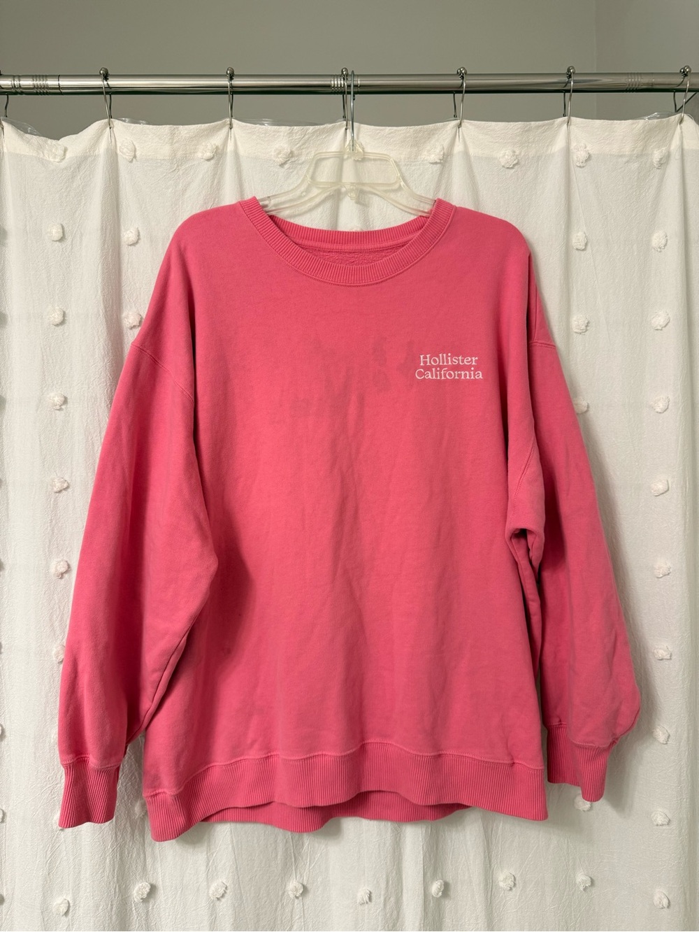 Hollister Pink Pullover Crewneck Sweatshirt